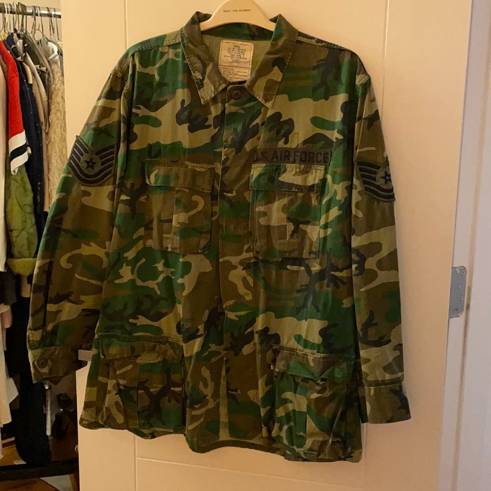 Oversized Air Force camo jacket
